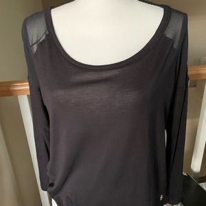 Juicy Couture Black Mesh Top XS